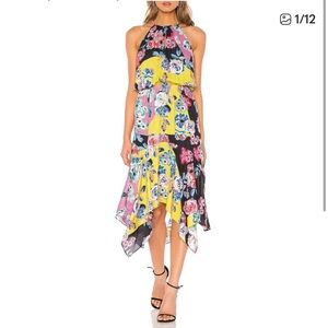 Parker Cecelia Floral Halter Neck Dress - Multicolor
